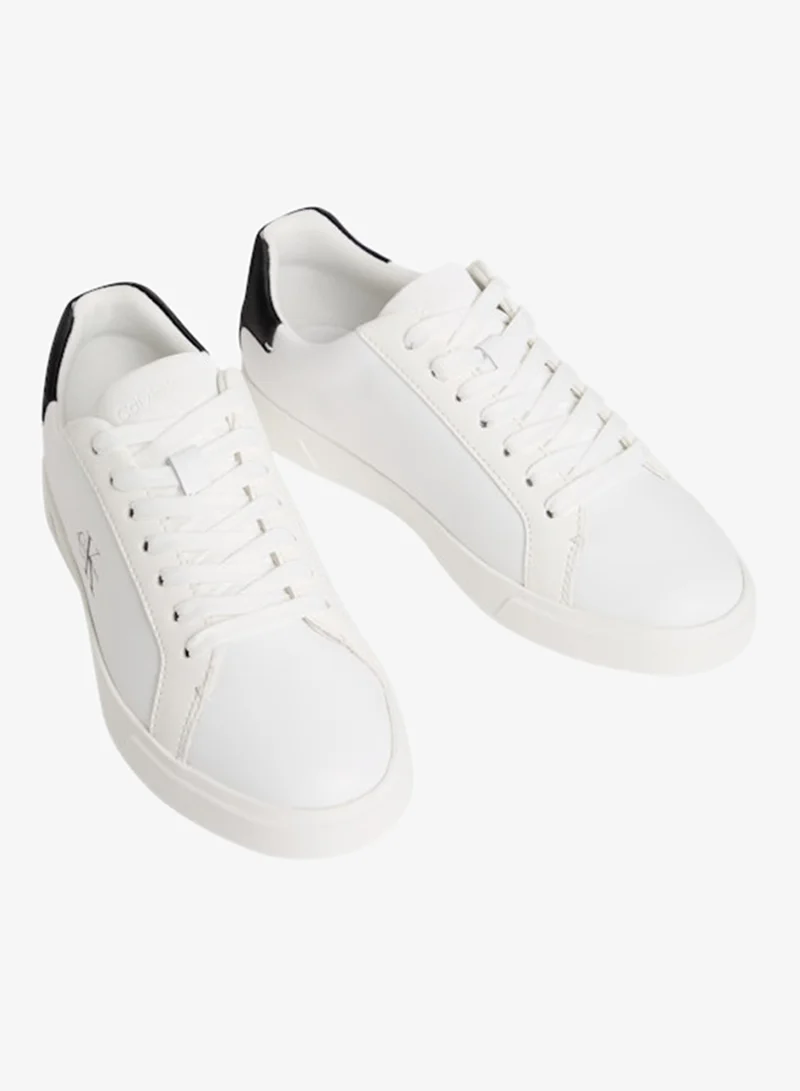 CALVIN KLEIN Brooke - Leather Signature Logo Trainers